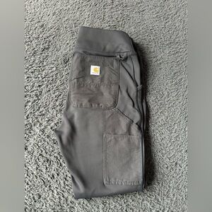 Carhartt Women's Force Fitted Heavyweight Lined Leggings, Oyster Gray - S